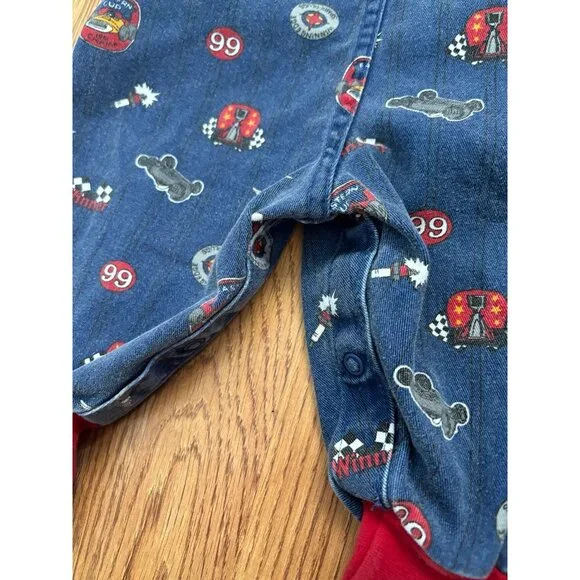 Vintage Oshkosh baby b’gosh race car theme overalls - Picture 6 of 6